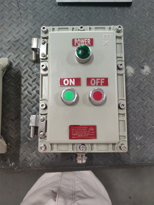 10A Exd Explosiebestendige controlestation ATEX G3/4&quot; 220VAC 380VAC voor zone1 klasse1 Gevaarlijk gebied