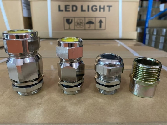 Messing ex-proof kabel klier voor 6-12 mm kabels met ATEX IECEx INMETRO