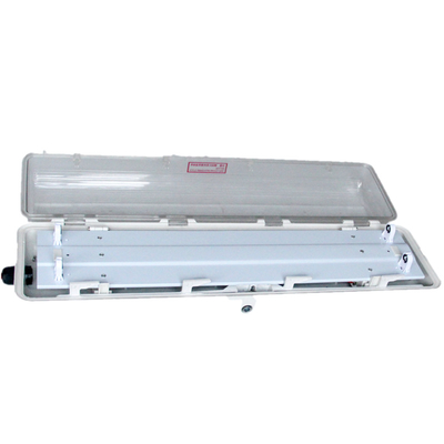 IP66 WF2 Explosiebestendige fluorescerende lamp voor gevaarlijke gebieden Volledig kunststof GRP 2*18w/2*36w