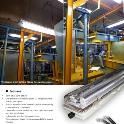Industriële explosieveilige fluorescentielamp | ATEX/IECEx goedgekeurd | Anti-corrosief, Hoge CRI, IP66 voor gevaarlijke zones