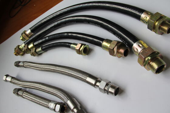 Explosiebestendige flexibele pvc-leiding metalen roestvrij staal hogedruk flexibele slangen buis