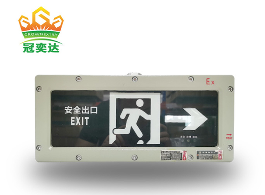 Hoog lichtvermogen Klasse 1 Div 2 Noodverlichting 3 W Ex-proof exit sign Voor gevaarlijke omgevingen