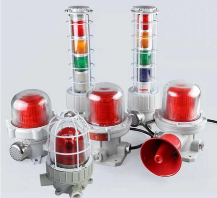 Waterdicht explosiebestendige LED-alarm Hoorbaar en zichtbaar alarm 5-40W 180DB met 150 keer/min
