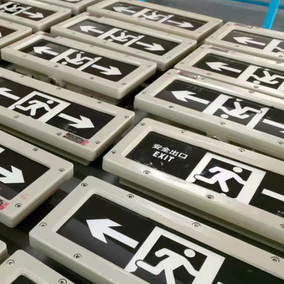 Fabrieksdirect LED-uitgangstekens explosiebestendige noodverlichting op de muur aangepast pictogram beschikbaar