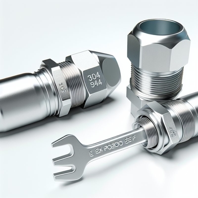 10-14 mm Ex Proof Cable Gland met enkeldraad harnas en glad oppervlak CE ROHS ISO9001 gecertificeerd