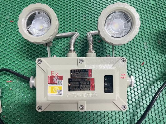 Explosion-proof emergency light, double head safety exit indicator light, LED IP66 220v 50hz wall mount bracket