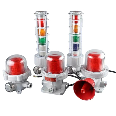 Sterke slagweerstand 220VAC 50HZ 120-180db Explosiebestendige alarmmotoren voor IIA IIB IIC Explosieve gasomgeving