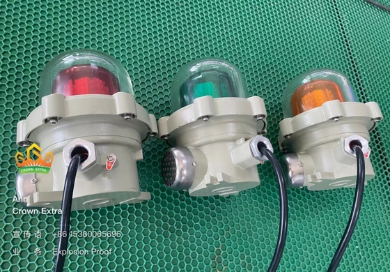 ATEX-gecertificeerde explosiebestendige alarmlichten 150min Flash Frequentie spanning 220VAC 50HZ 24VDC