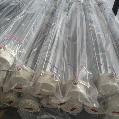 Explosiebestendige LED-verlichting Petrochemische fabriek gebruikt ATEX EAC 50000hr Levensduur 54W kelder flens hanger