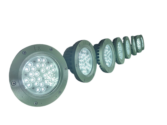 Div 1 ATEX goedgekeurde exproof vlamvast LED-lucht met WF2 graad 150Watt 180lm/w