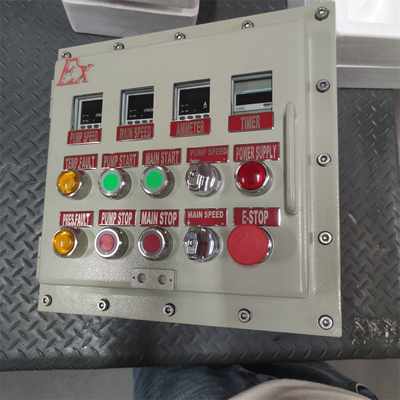 ATEX CNEX Ex d Vlamwerend paneel box behuizing IP66 WF2 voor gevaarlijk gebied met aangepaste kabel toegang 295Vac
