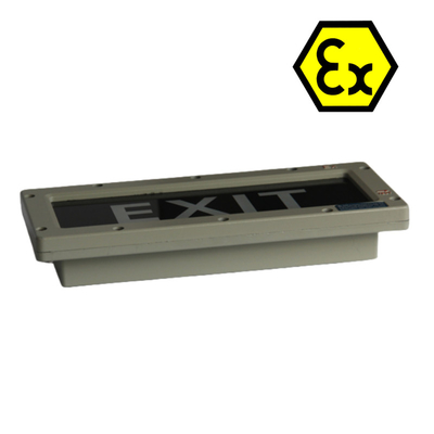 Explosiebestendige LED-uitgangstekens met ATEX-goedkeuring IP66 Gevaarlijk gebied Divisie 2 en Zone 1