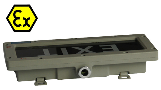 Explosiebestendige LED-uitgangstekens met ATEX-goedkeuring IP66 Gevaarlijk gebied Divisie 2 en Zone 1