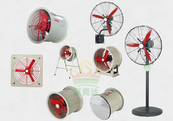 Sparkproof 4 inch explosie-proof uitlaatventilator voor ventilatie