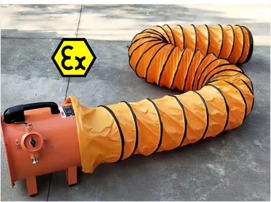 Gevaarlijke ruimte ventilatie explosiebestendige ventilator Diameter 200-750 mm Installatie