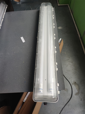 2*54W ontploffingsvrij fluorescerend licht ATEX IECEx gecertificeerd waterdicht WF2 100lm/w Lichtefficiëntie plafondmontage voor zone 21 22 1 2