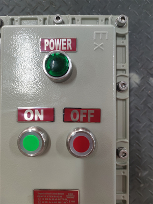 10A Exd Explosiebestendige controlestation ATEX G3/4&quot; 220VAC 380VAC voor zone1 klasse1 Gevaarlijk gebied