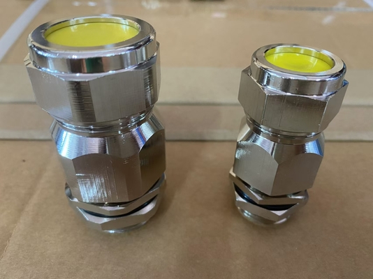 Messing Ex Proof Cable Gland Met IP68 Ingress Protection En Werktemperatuur -40~100 graden