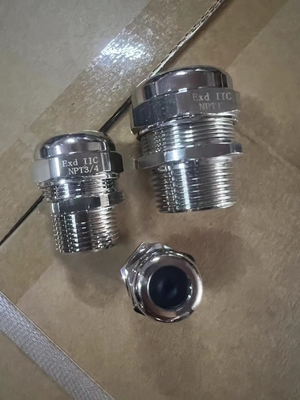 Groothandel Levering Goedkwaliteit Zilver Explosiebestendige Metalen Waterdichte Kabel Gland Pak voor ongewapende of gepantserde kabels