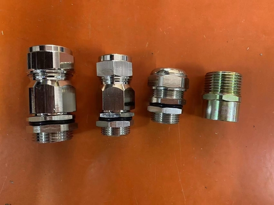 ATEX / Ex Proof Cable Gland met zilveren oppervlak voor kabels van 6-12 mm