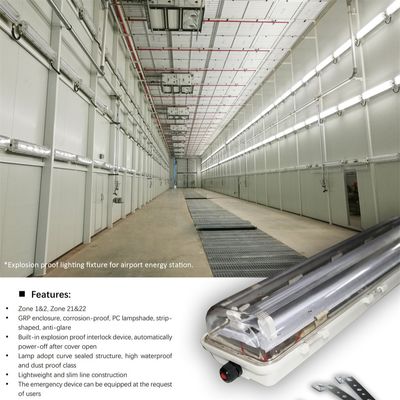 ATEX-gecertificeerde explosieveilige T5 LED-armatuur – 18W & 36W buis, IP66 waterdicht voor olie, gas en chemicaliën