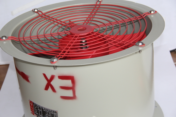 ATEX gecertificeerde explosiebestendige asventilator. Energiebesparende industriële ventilatie voor olie, gas, chemische zones.