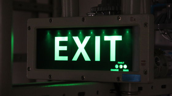 Explosiebestendige LED-uitgangsschild BYY serie 3W gegoten aluminium