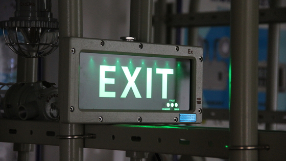 Onderhoudsvrij ATEX explosiebestendige uitgang lichten Zone 1 2 Zone 21 22 Vlambestendige noodlicht voor industriële installaties
