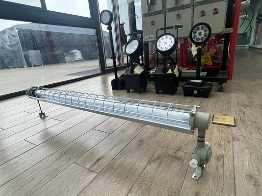 Voor natte omgevingen Zone 21 en 22 Corrosiebestendig Ex Db Eb IIC T6 Gb, Ex Tb IIIC T80°C Db Duurzaam ATEX Explosiebestendige LED-lineaire lichtstichting 100lm/w IP66