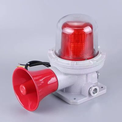 ATEX Audible Visual Alarm Siren Rood 90db 24v Dc Ip66 Explosiebestendige Led Rood Geel Signal Alarm Waarschuwingslichten