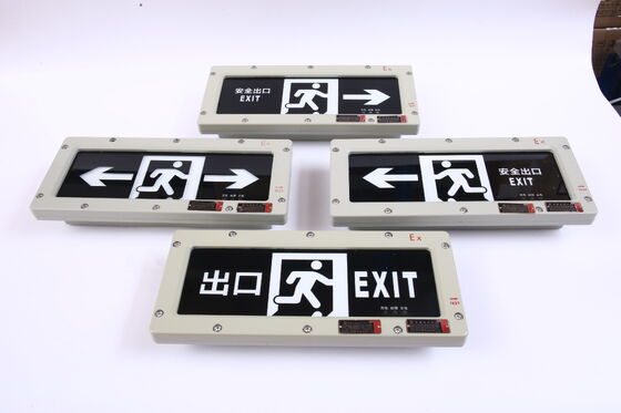 Waterdicht aluminium legering IP66 explosiebestendige LED noodwaarschuwingslicht CE ATEX 3W explosiebestendige LED-uitgangstekens