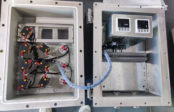 IIB T4 ATEX Distributie Vlambestendige besturingspanelen Vlambestendige explosiebesturingspanel Aluminiumlegeringsbehuizing voor olie en gas