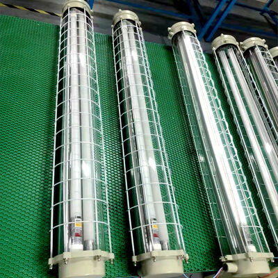Whole Plastic GRP Explosion Resistant Fluorescent Light Fixture Offering 120-140 Degree Beam Angle Ideal for Industrial Hazardous Zones